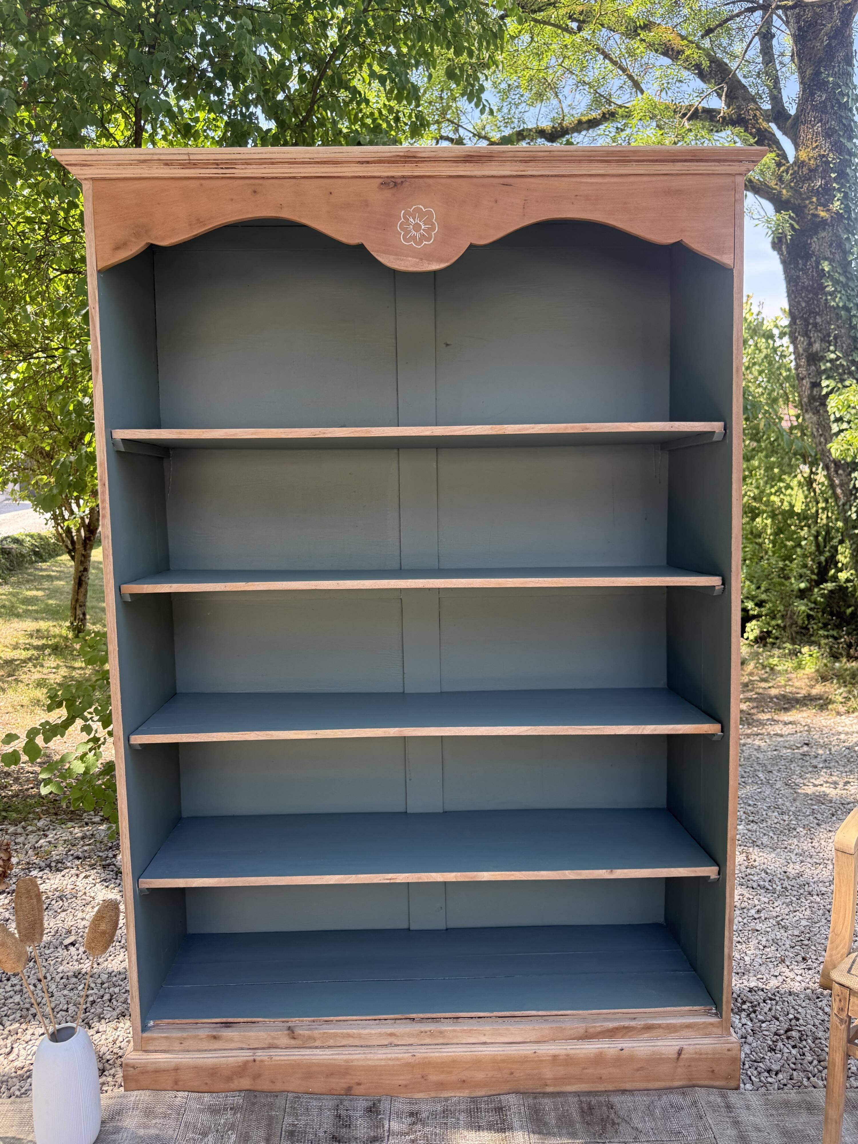Renovated solid wood library