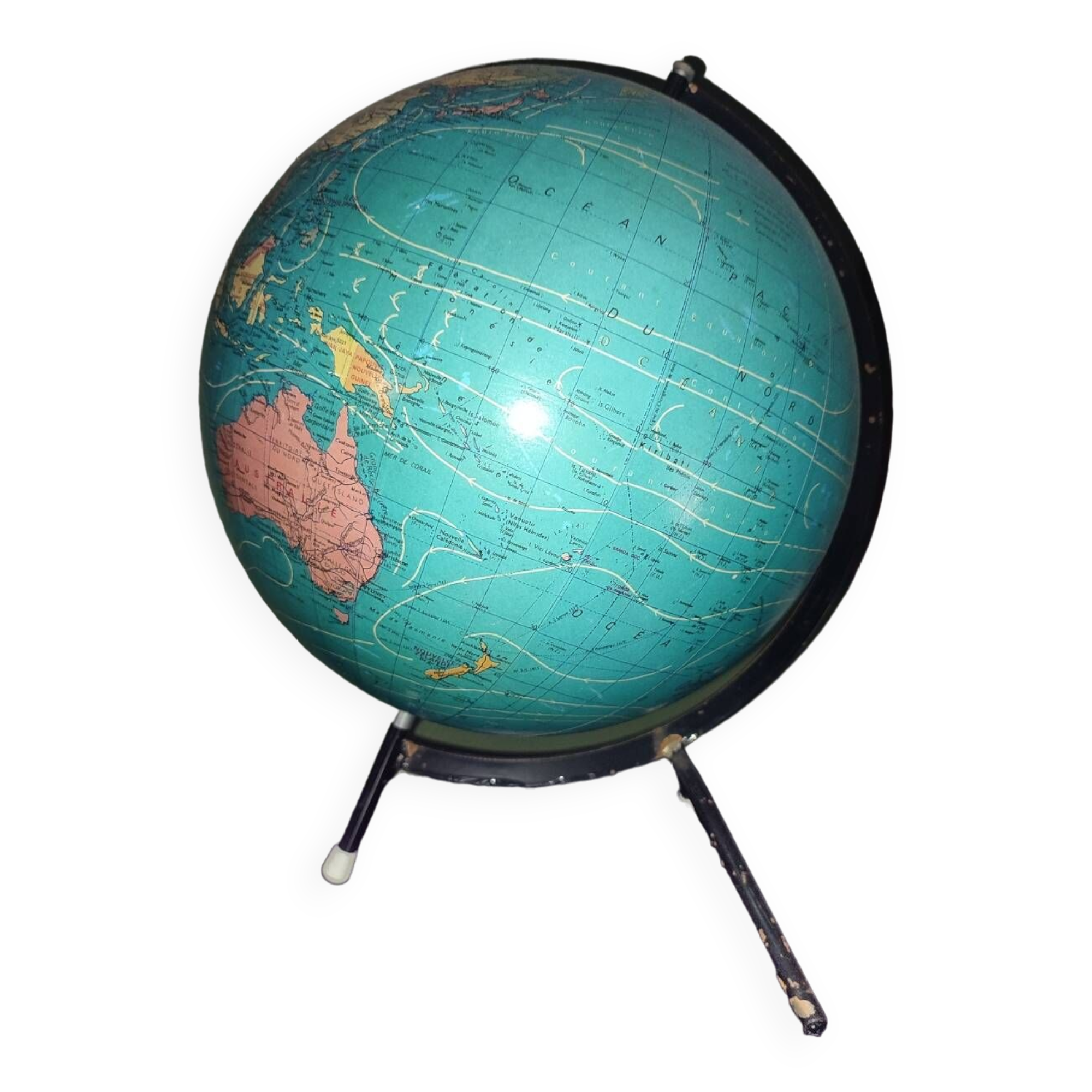 Vintage tripod globe