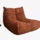 Orange Togo armchair by Michel Ducaroy for Ligne Roset, 1973.