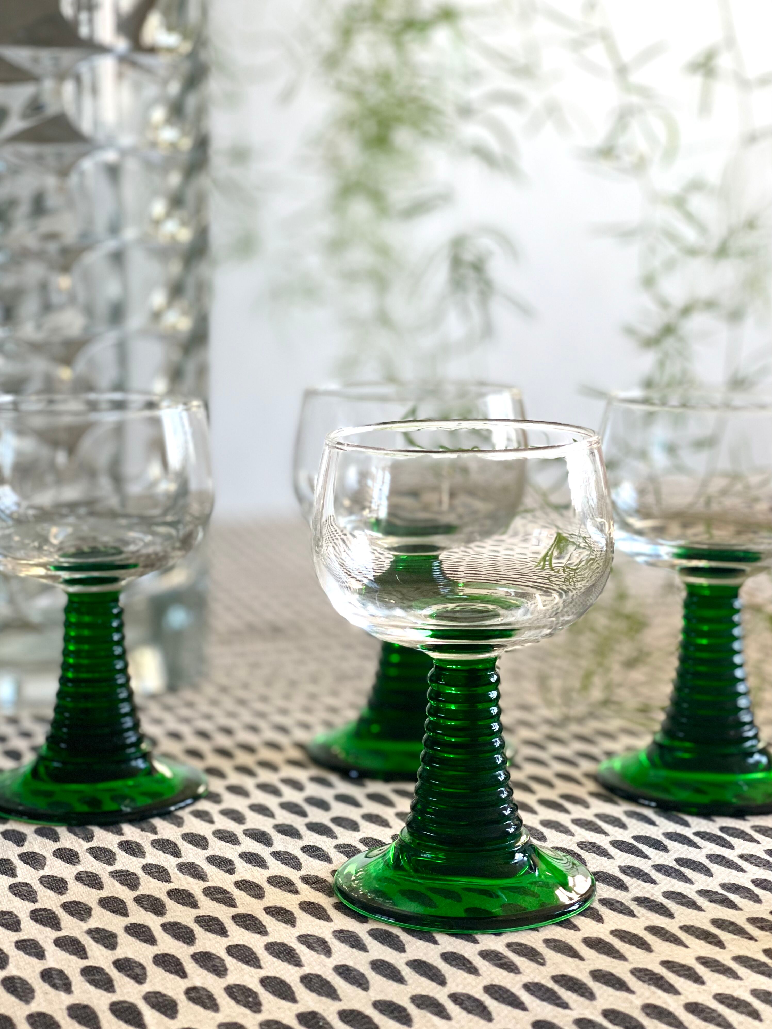 6 verres à pied Luminarc 1970