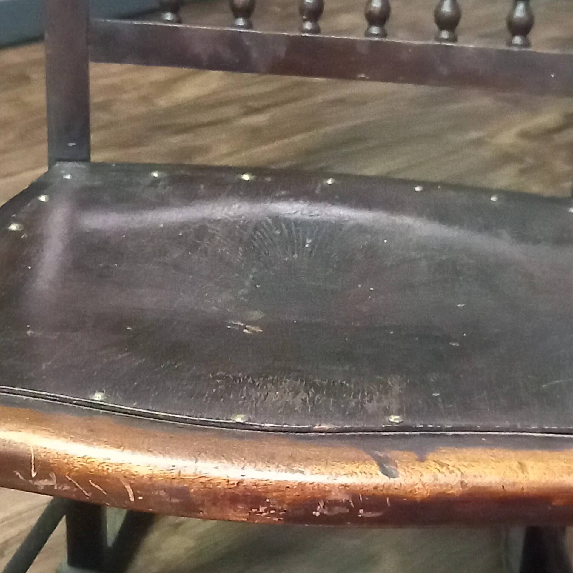 Antique English beech rocking chair cottage style