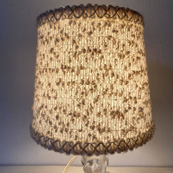 Lampe en cristal style Daum, années 50