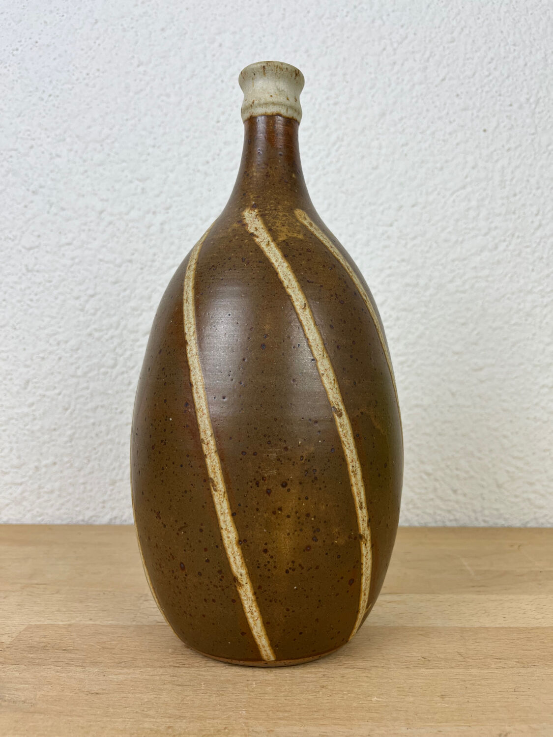 Pyrite stoneware bottle vase, Saint Philibert