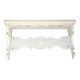 Wall shelf in patinated solid wood
