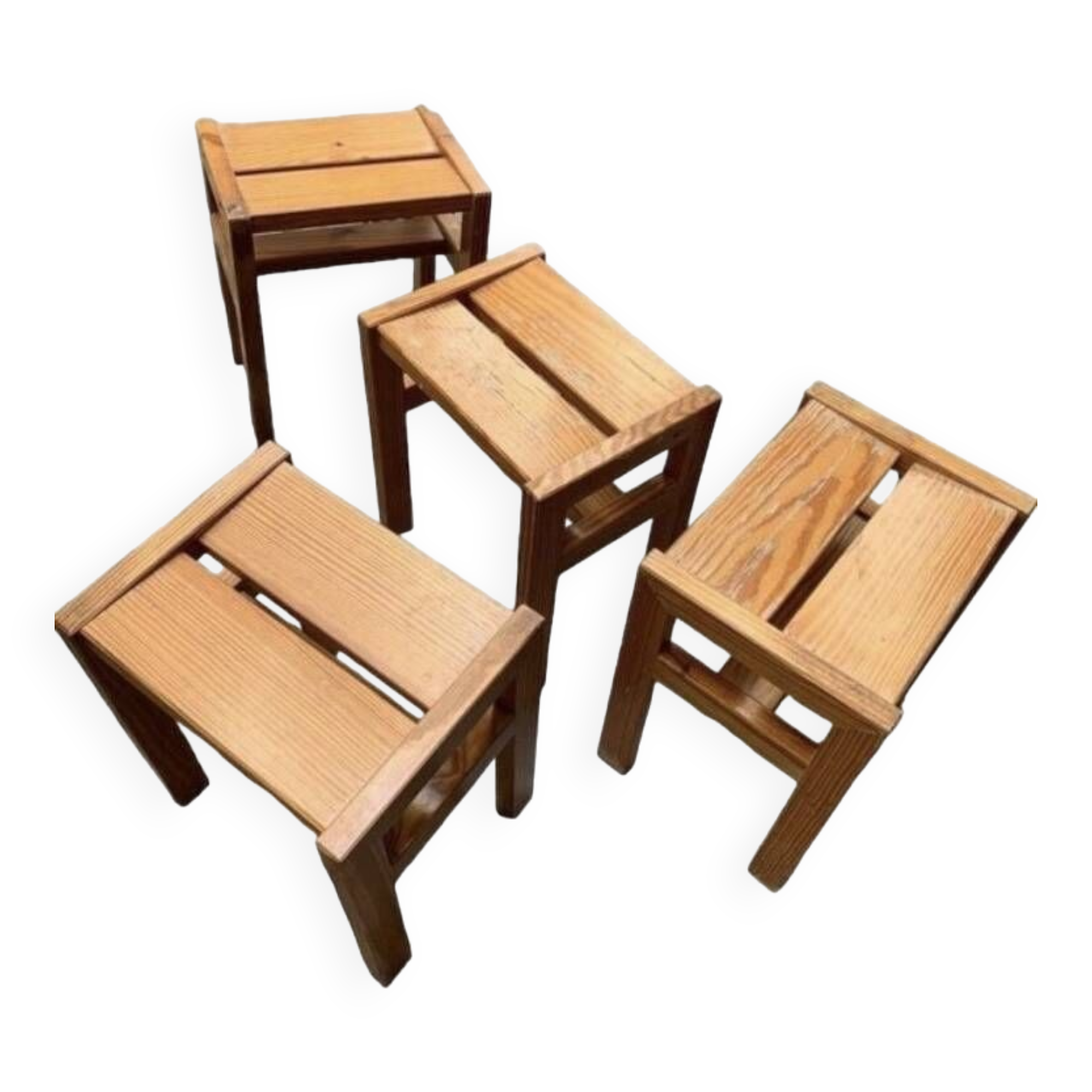 Série de 4 tabourets André Sornay