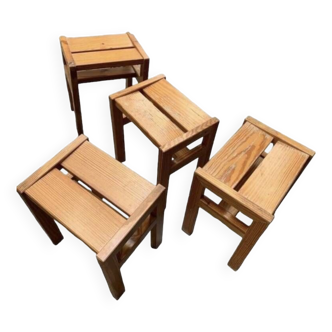 Set of 4 André Sornay stools