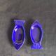 Cobalt blue ceramic plates in the shape of fish (tapas, anchovies, etc.)