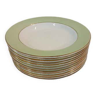 12 antique soup plates from L'Amandinoise
