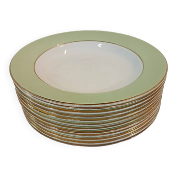 12 antique soup plates from L'Amandinoise