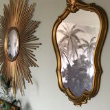 Baroque style mirror of the 70s - 62x46cm