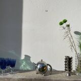 1960s Atomic Stainless Steel Teapot