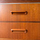 Scandinavian low sideboard in teak, 1960.