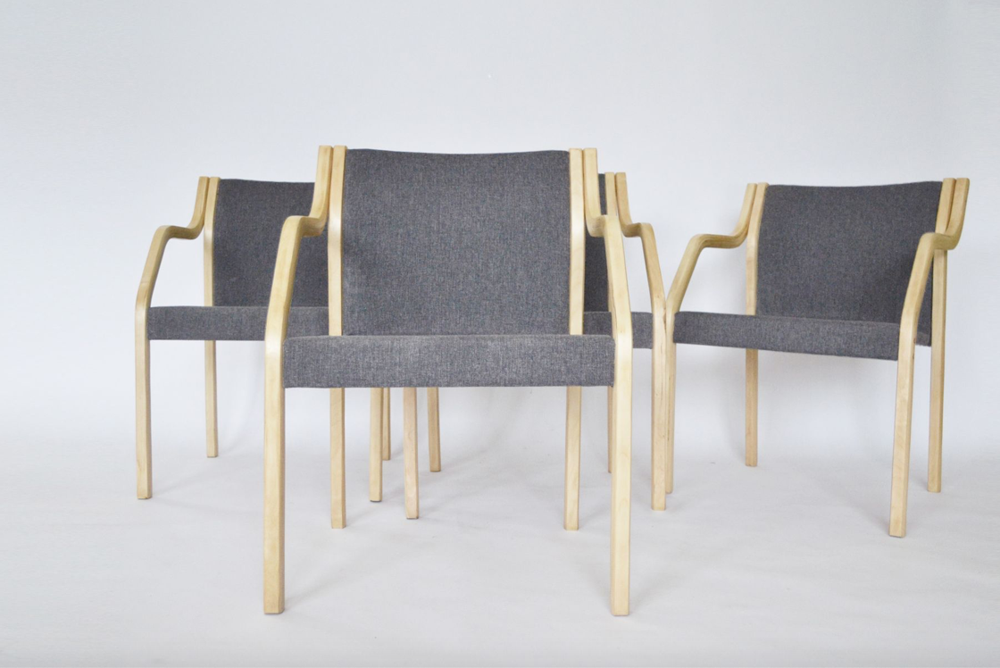 Set of 4 Dining chairs 4550 by Gražina Tulevičienė for Šiaulių Ventos Baldų Fabrikas