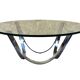 60s 70s coffee table glass table by Werner Lindner for Bacher Space Age