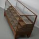 Antique British oak haberdashery cabinet, 1930s