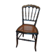Chaise Napoleon III authentique assise cannage