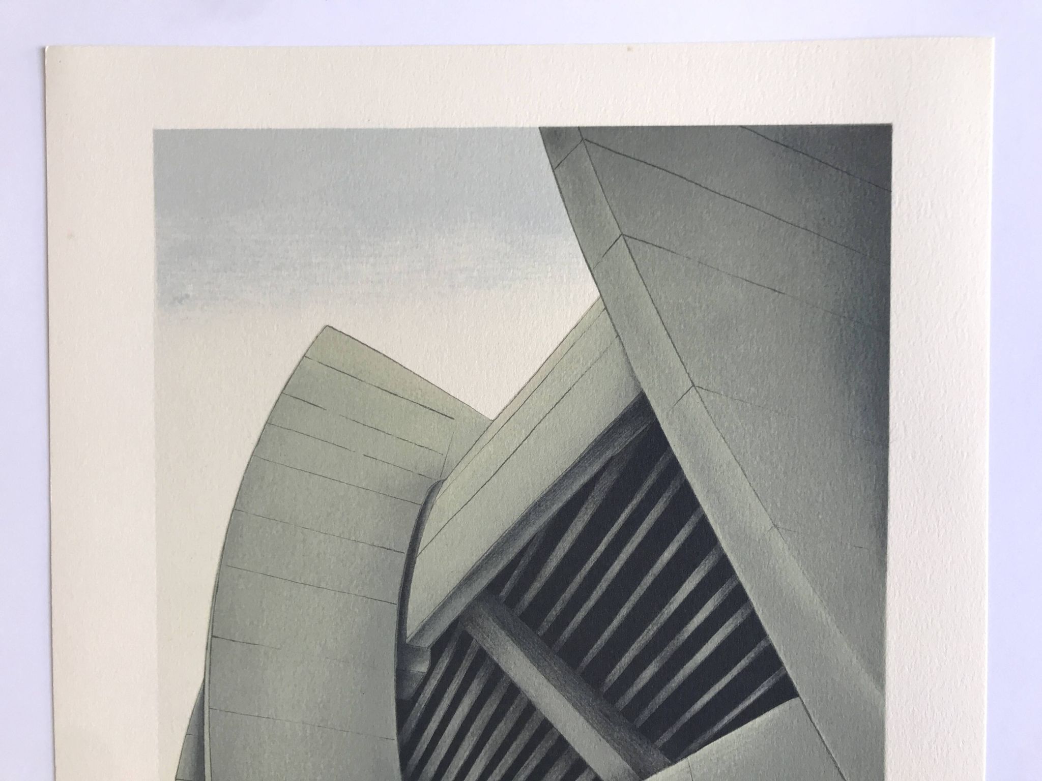A. le foll, parc des princes, 1978. lithographie originale signée au crayon