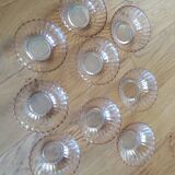 Oillor iridescent pearl amber glass cups