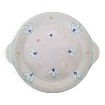 Blue pie dish Belgian manufacture Boch