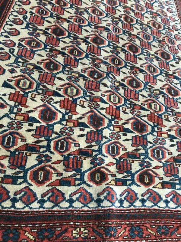 Carpet old persian kurdish done hand 117 x 185 cm