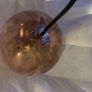 Luminaire globe laiton cuivré