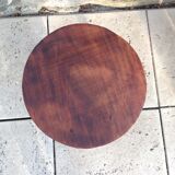 Tripod stool feet "rosary" in vintage wood 60s-70s