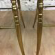 Pair of brass chairs "Chiavari"