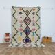 Handmade wool Berber rug 242 X 138 CM