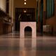 Table d'appoint en marbre rose