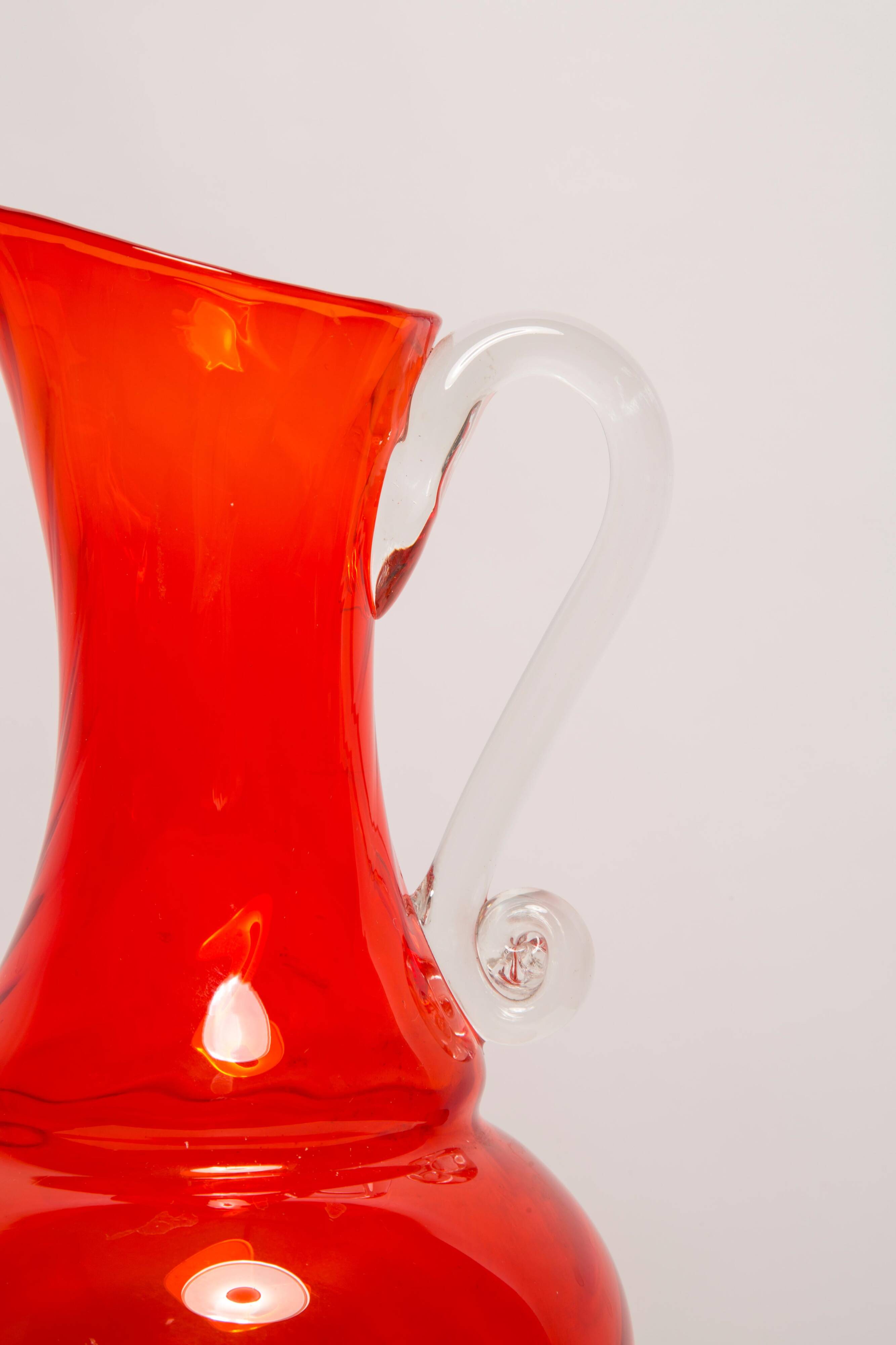 Vintage mid-century artistic glass pot "SCARF"