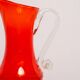 Vintage mid-century artistic glass pot "SCARF"