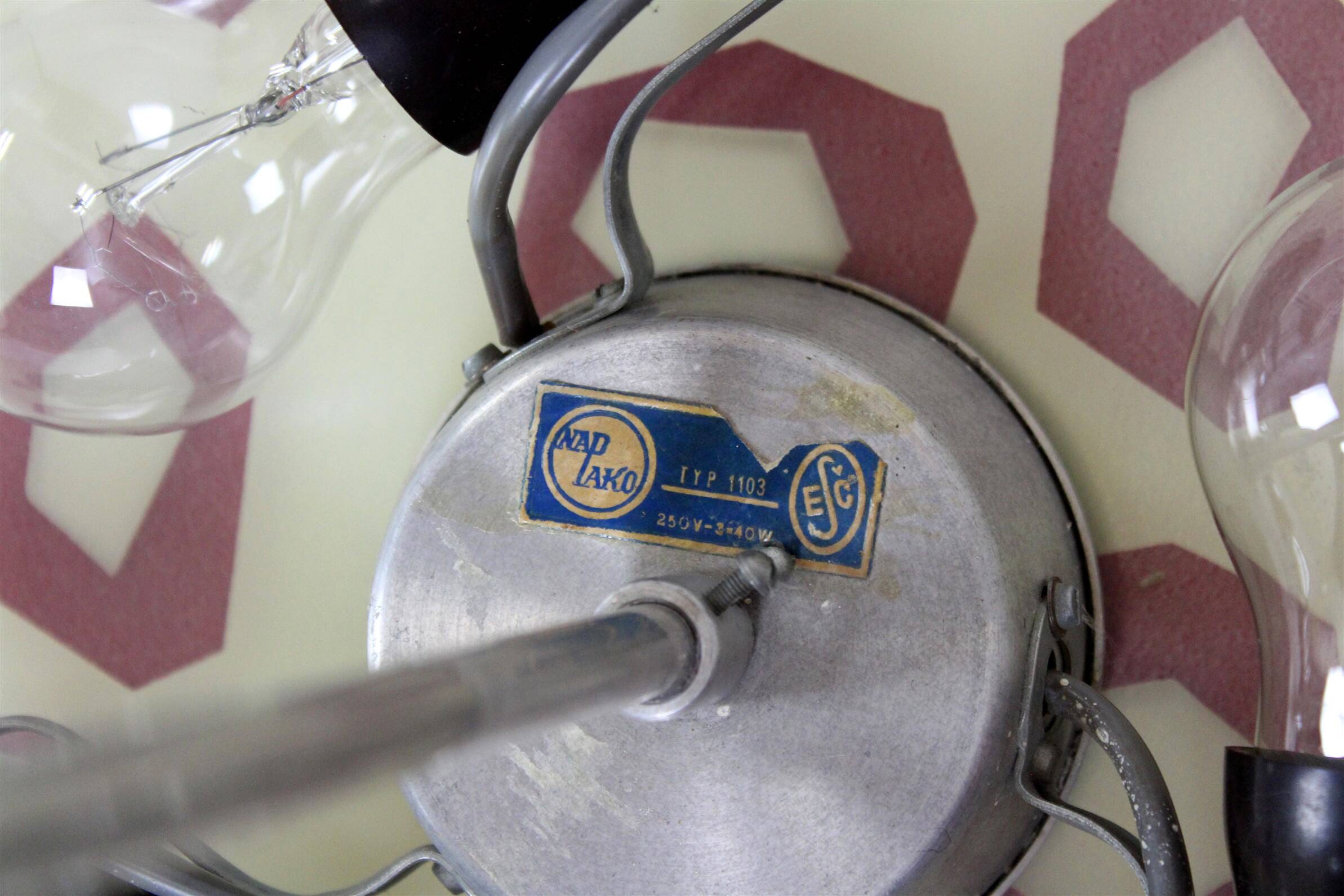 Large Vintage Czechoslovakian Opaline Glass Pendant Lights, 1970s, Set of 2