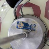 Large Vintage Czechoslovakian Opaline Glass Pendant Lights, 1970s, Set of 2