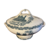Iron earth soup tureen, Parisian monuments, Notre Dame, Trocadero