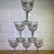 Set de 6 verres à vin gravés