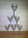 Set of 6 engraved wine glasses