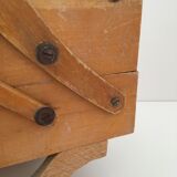 Wooden sewing cart