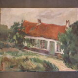 Country painting oil on canvas XX°