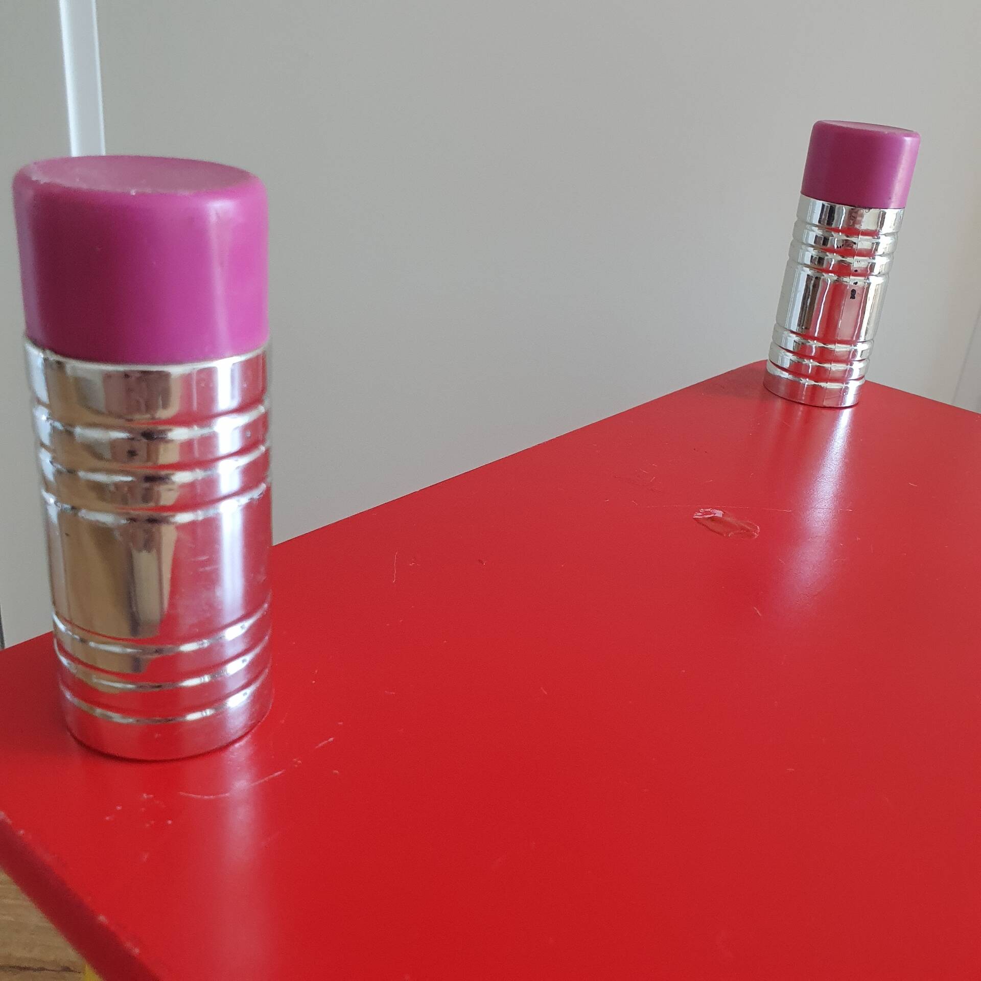 Occasional bedside table / pencil foot eraser attributed to Pierre Sala
