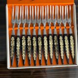 Set of 12 aperitif fork year 60