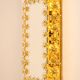 Spectacular backlit mirror in gilded brass and crystal glass by Palwa, Germany.