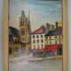 Vue de Paris, huile sur panneau encadrée, Vue de Paris, Georges Wolinski, 1982
