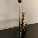 Brass horse lamp 1970