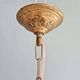 Art Deco pendant light in frosted faceted glass, 1920s