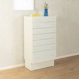 Expressive chest of drawers by interlübke, 1960s, white, seven drawers
