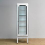 Vintage Iron And Glass Medical Cabinet, 1970s