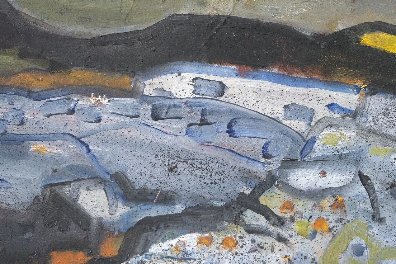 Gerhard Lundberg (1905-1980), Swedish Modern Painting, 1972, Oil on Panel, Framed