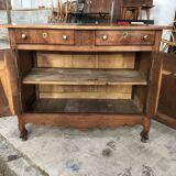 Buffet bas en chêne de style Louis XV, fin 19ème