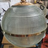 Brass holophane globe