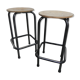 Industrial steel stool, 60 cm high
